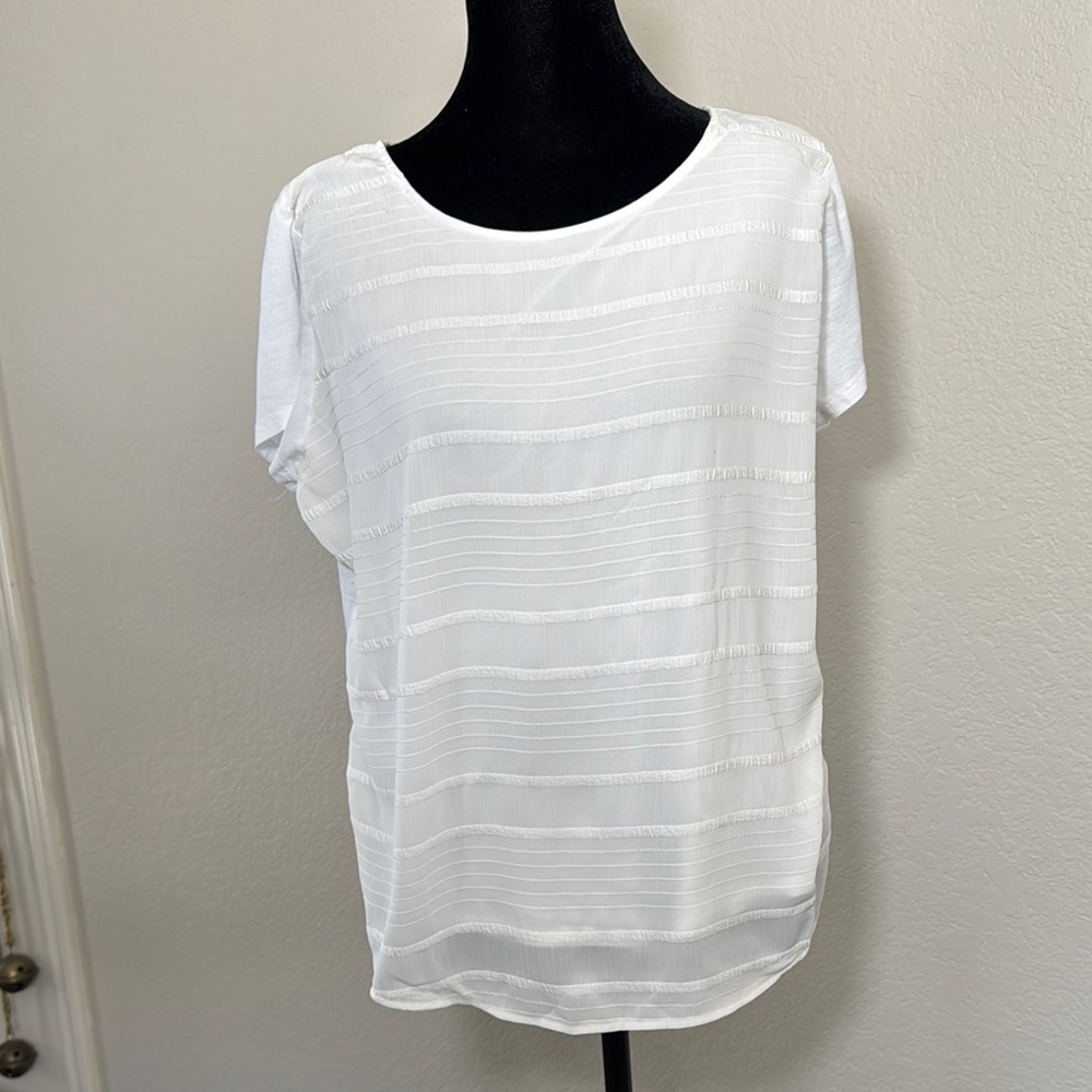 Ann Taylor Elegant White Women's Top